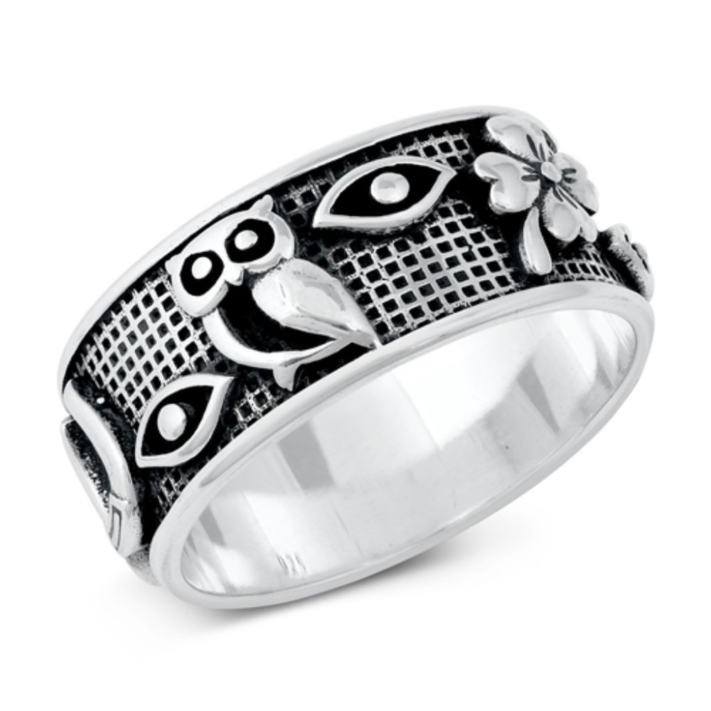 Sterling Silver Lucky Charms Ring 925 Fashion Band